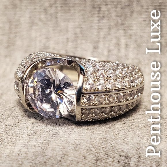 FINAL RESTOCK!! Floating Crystal Cocktail Ring - Picture 2 of 6